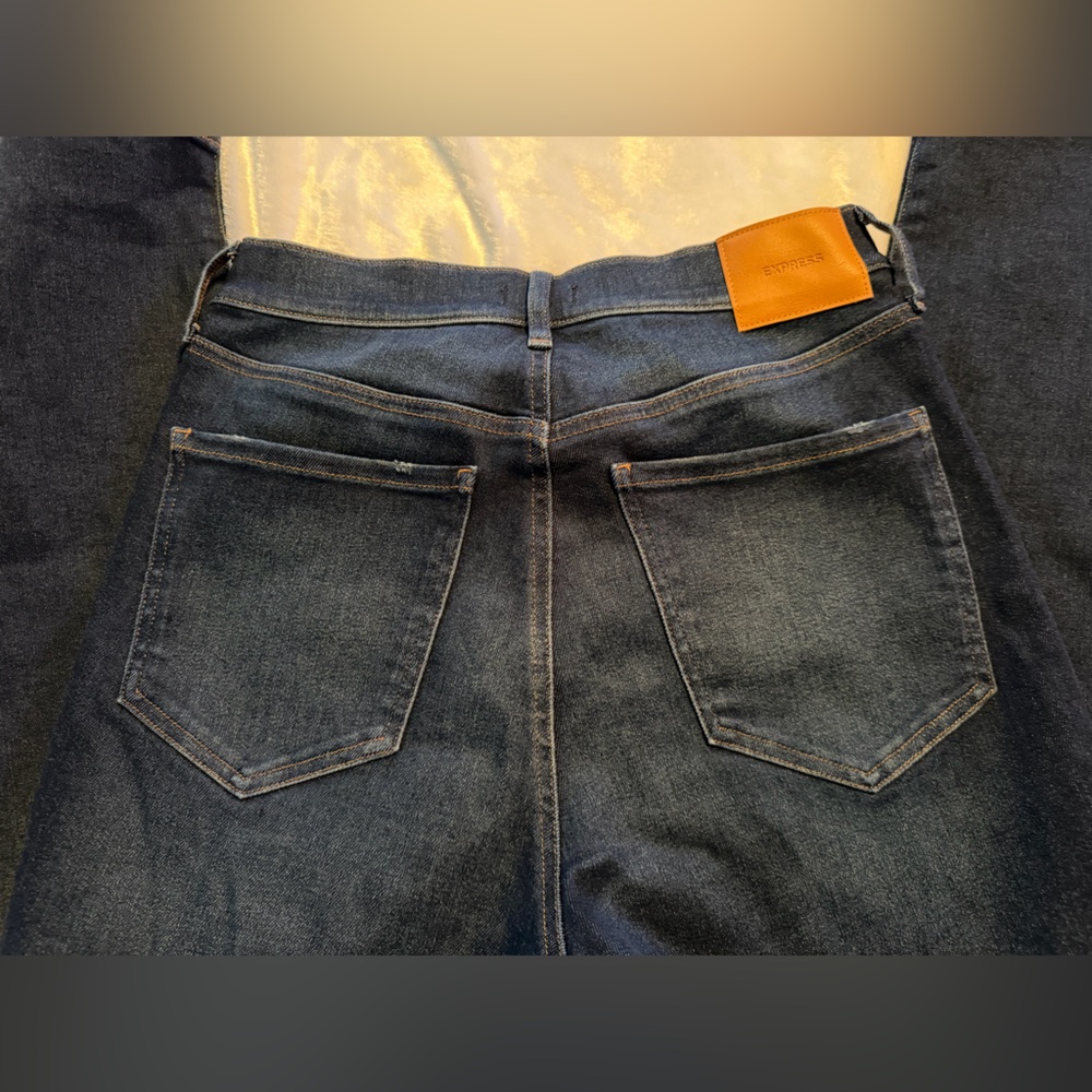 Express Dark Blue Denim Jeans - Picture 6 of 9